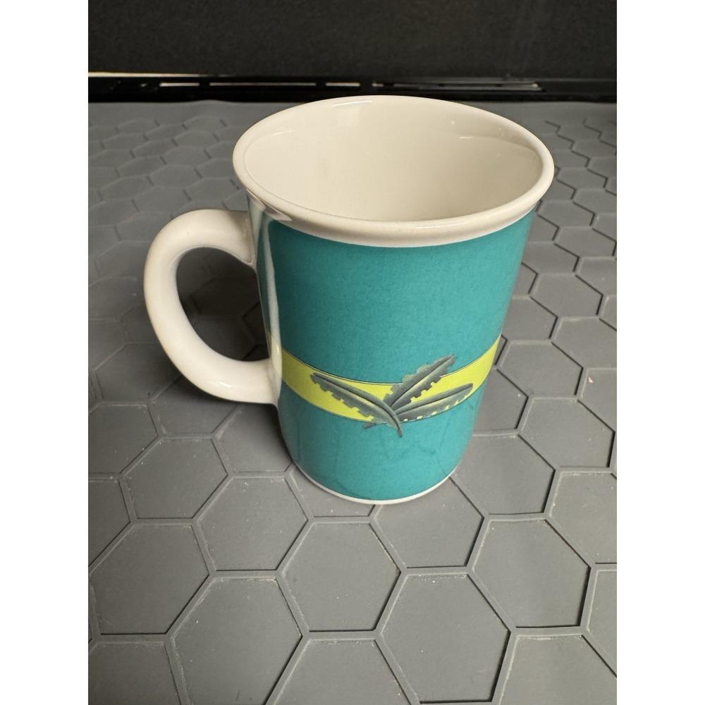 Vintage 1995 Otagiri Korean Coffee Cup With Cats Snorkeling With Sharks Ceramic - Picture 2 of 7
